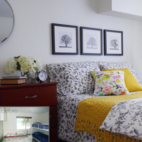 Before & After: frumpy guest bedroom gets a makeover